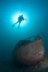 Freshwater wreck,Capernwray 10.5mm. by Derek Haslam 